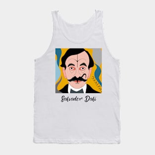 Salvador Dali Art Nouveau Style Portrait - Art Gifts Tank Top